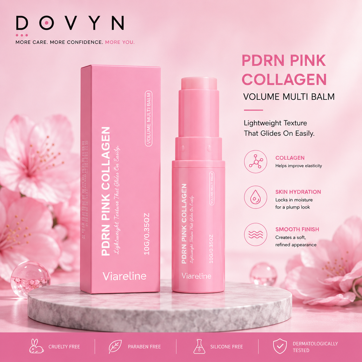 Viareline™ PDRN Pink Collagen Volume Balm