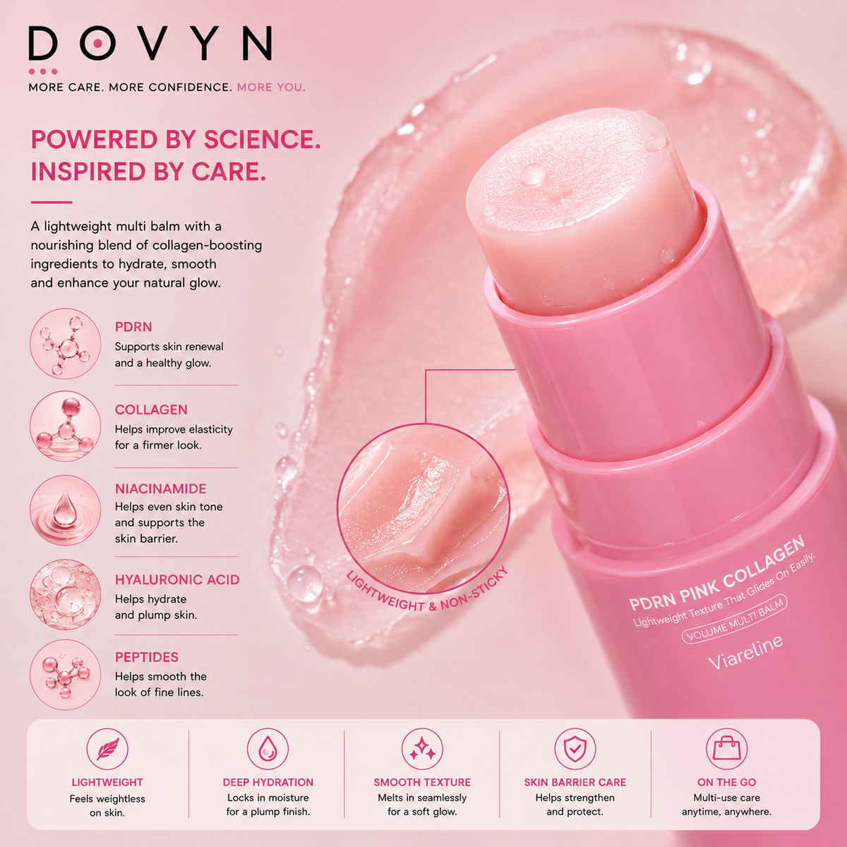 Viareline™ PDRN Pink Collagen Volume Balm