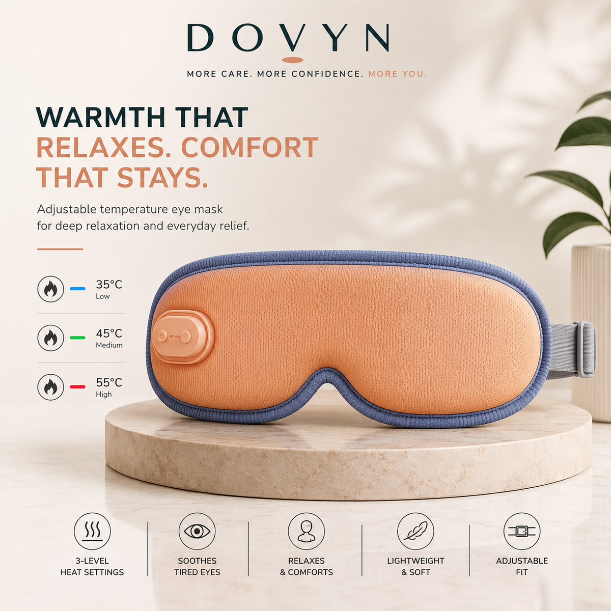 Emberest™ 3-Level Heated Eye Mask