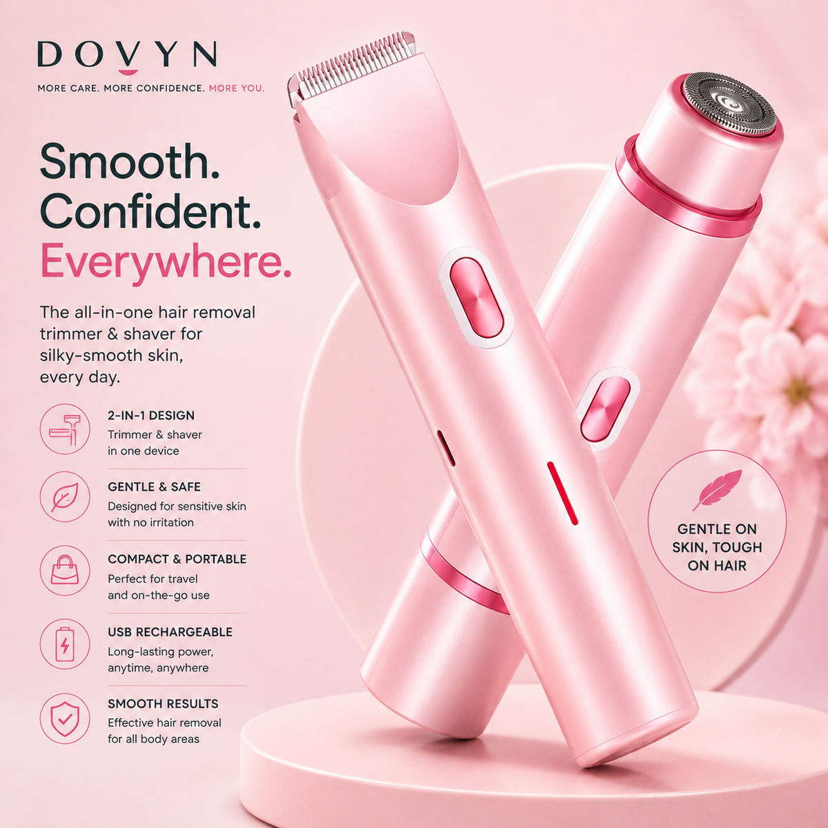 VelvaGlide™ Dual-Head Trimmer